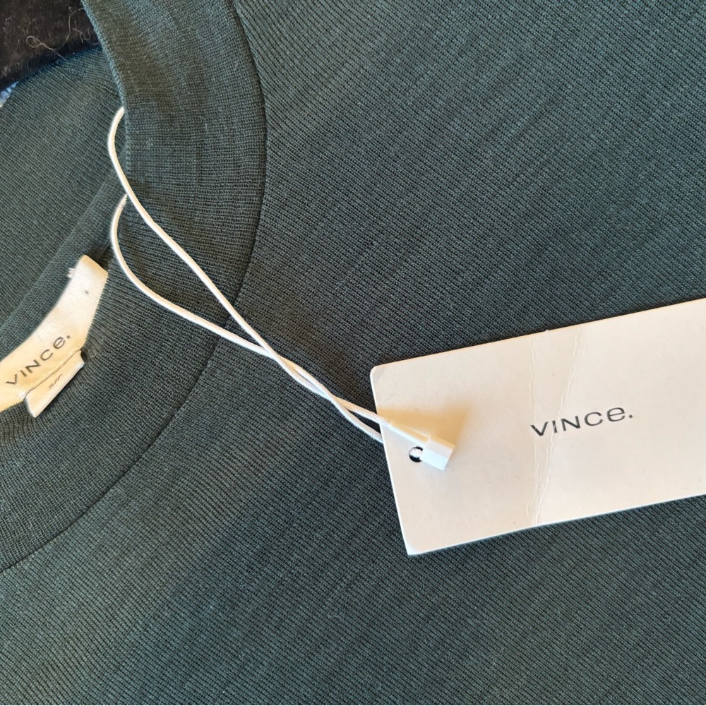 Vince Forest Green Women's Top - Picture 3 of 5